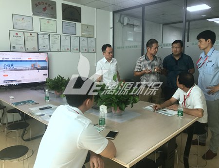 盛煌环保工程师与肇庆食品厂负责人确认废水处理思路