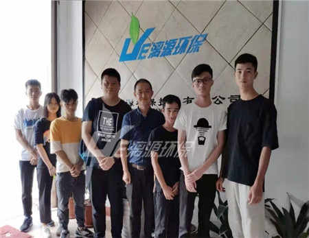 环院老师前来盛煌环保看望实习生