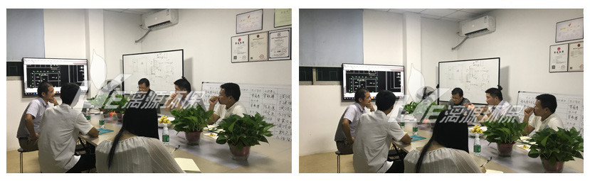 赣州某化工废水处理企业到盛煌环保项目现场考察调研
